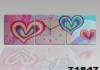 Design plasztik falira 71847 Colorful hearts