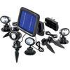 NAPELEMES FALRA SZERELHET LESZRHAT LED ES KERTI SPOTLMPA KSZLET MOZGSRZKLVEL 3 DB MAX 8 RA FEKETE ESOTEC SOLARSPOT TRIO 102144