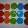 Kupakrmi kupakpuzzle Jtk Kszsgfejleszt jtk Logikai jtk Trsasjtk Festett trgyak jrahasznostott alapanyagbl kszlt termkek 24 db bbiteles veg kupakjbl ll 2in1 jtk Hasznlhatj