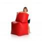 Bean Bag nagy piros kocka szklet