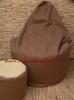 Babzsk csepp forma barna puff barna drapp
