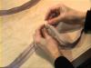 Babzskfotel - Scotty babzskpuffot kszt, aminek a kls huzatt gyapjfilcbl kivgott brkkal dszti. Scotty is making beanbag for kids. She is decorating the outer c...