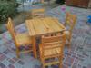 jszer llapotban lv feny tkezasztal 4 szkkel Az asztal mrete 82cm X 82cm Szkek mrete szlessg X mlysg X magass
