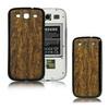 Akkufedl WOOD FA EREZETT MINTA BARNA SAMSUNG GT I9300 Galaxy S III