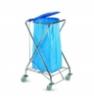 DUST kerek pedlos krmozott zsktart llvny kk fedllel 120 literes Mrete 62x60x102 cm