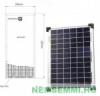 Napelem polikristlyos 12V 10 Wp Mret H x Sz x Ma 350 x 260 x 23 mm Napkollektor