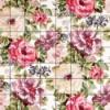 Anyagblokk Virg 30x38cm Textil Szvet Varrs Grafika fot Textil Egyedi tervezs Vintage Design al kszlt textilblokk Anyaga enyhn brsonyos A sznek csodlato Alkotk boltja