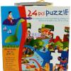 Habszivacs kirak dins Jpofa sznes puzzle jtk a legkisebbeknek A 24 db nagy mret kb 120 x 120 x 8 mm es puzzle elembl gyerekjtk sszerakni a kpet melyen egy klassz dns kalandparkot lthat