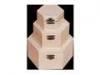 Fa doboz szett 3 db os hatszg 16x16x8 cm