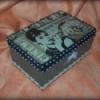 Audrey Hepburn kszerdoboz Otthon lakberendezs Kpzmvszet Troleszkz Doboz Mindenms Decoupage szalvtatechnika Audrey Hepburn Akrilfestkkel festettem le elszr ezt a mgneszras fadobozt Tete