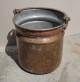 Rz vdr 19 sz vgi nozott belsej vrsrz vdr kovcsoltvas fllel Eredeti fellelt tiszttott llapotban Mret 28 cm magas d 26 cm Copper bucket Lat