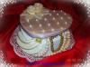 Szv alak kszer doboz torta