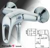Ambra zuhany csaptelep Cikkszm 81150 1 Csald Ambra Elegns nyitott fmfogantys kevers csaptelep 150 mm 150 cm erstett krm ggecsvel 5 funkcis kzi zuhanyfej llthat zuhanytart