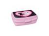 A Think Pink cics uzsonns doboz lersa Muanyagbl kszlt Think Pink cics mintj rzsaszn thord doboz A doboz brja a fagyasztt illetve a mikrohullm stot is Mretek 16 x 17 x 10 cm