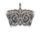 Medl tart kszerelem antikolt ezst 20 x 11 mm