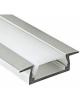KLUS MICRO K anodized aluminium profile without cover for LED strips