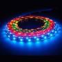 LED ek szma 60 db LED ek tpusa 5050 es SMD RGB LED Vghatsg 3 ledenknt 5 cm Ledek sugrzsi szge 120 Fogyaszts 14 4 Watt mter Feszltsg 12V DC egyenram Vzvdelem Beltri IP20 Befoglal mre