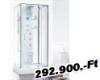 Sanimix Kappa hidromasszzs gzkabin fehr 100x95x220 gzkabin alacsony zuhany tlca val