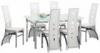 Fehr Art DS5268 W proszrt ezst vz veglap kb 150x75x90 cm 6x szk mubor fehr huzattal kb 50x109x41cm Kedves online megrendel Jogosult a megrendelstl a termk tvtelt kveten 8 munkanapon be