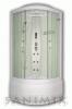 Sanimix 22 1045 WHITE Hidromasszzs zuhanykabin elektronikval veg htfallal fehr profillal 90x90x215 22 1045 WHITE