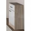 Leziter BASIC US Lapraszerelt ll szekrny 1 ajtval 1 fikkal fehr 350 x 800 x 293mm