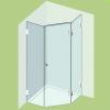 VARIOGLASS Zuhanykabin GLOBUS zsanrral 301 es szria 120x120x200 cm vztiszta veggel