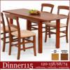 HALMAR Dinner 4 6 sz fa tkezasztal 120 35cm