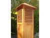Ez a Tower kerti lmpa 20x20x100 cm es I osztly minsgi vlogatott ids teakfbl kszlt A Teak fa