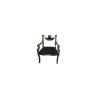 Fekete brsony fotel modell Prive Deco Eagle