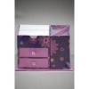 rasztal szett virgos papr 16x10x10 lila pink kk