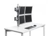 4 monitoros rendszer is kialakthat a Novus Tetra Support System segtsgvel Idelis megolds 4 monitor kltsgtakarkos elhelyezsre A monitortart szett 1 db kbelkivezet furatban rgzthet TSS