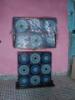 Kzzel ksztett s festett modern asztali lmpa szlessg 30cm mlysg 16cm max magassg 65cm