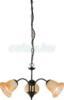 Globo Lighting - Mennyezeti lmpa matt krm / fehr selyem, 3x 40W E27, La Nube 15105-3 Globo Lighting