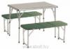 sszecsukhat kemping asztal kt lcval 4 szemlyre A lck a prnknak ksznheten nagyon knyelmesek moshatak is Allumnium konstrukci 90 x 57 x 70 cm sszecsukva 93 x 24 x 9 cm A lca mretei 9