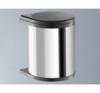 ra 21 900 Fekete INOX szn kerek kihajthat szemetes