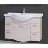 Tboss Bianka elegant 120 als szekrny mosdtl Mretek Als rsz 71x121x33 cm Magasfny fehr flizott MDF Kermia mosdtl Csaptelep s dekorci nlkl Krmozott manyag
