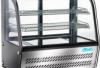Asztali kivitel veg s manyag szerkezet inox ellap 2 db tolajt bels LED vilgts ventilcis hts