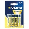 Varta Superlife AA ceruza elem 4db blister