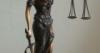 Justitia szobor 45 cm bronz
