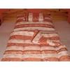 gynem garnitra 3 rszes extra nagy 140x220 cm es pamut takar nagyprna kisprna drapp cskos leveles