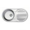 Rondo inox mosogat 1 medence csepptlca EC 325 Rozsdamentes mosogat Teljes mret 830 X 435 mm Medence mret 360 X 160 mm Szifonnal s leeresztvel egytt 0 6 mm anyagvastagsg