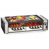 1600 W teljestmny rozsdamentes acl hza sima s bordzott grill lap 45X25 cm forgathat kolbsz st forgathat nyrs knnyen tisztthat kihzhat csepegtet tlca