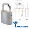 Mul T Lock 7x7 zrbetttel mkd G47 lakat Edzett bracl kengyel pontfuratos kulcs Csapok szma 7 Biztonsgi kdkrtyval A G47 lakat kulcsainak szma 2 db Mret lsd a kpen Mul T Lock