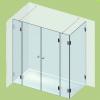 Varioglass Zuhanykabin SIGNUM zsanrral 206 os szria 90x220x200 cm vztiaszta veggel