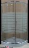 Feromix ACHTV2 20T ves zuhanykabin tlcval 90 90 Mret 90x90x180 cm Kzpen vzszintes cskos 5 mm es biztonsgi veg Grgs tolajtk Krm profil 9015CR erstett zuhanytlca llthat lbbal Mret