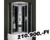 Sanimix Hidromasszzs gzkabin 100x100 fekete veg htfallal mlytlcs kivitel