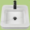 CERAMICA UNO LEONARDO 45x42 cm porceln mosd fehr sznben Btorra vagy pultra tehet A CERAMICA UNO spanyol