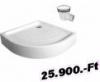 H2O H2O Zno 90x90 ves akryl zuhanytlca szifonnal