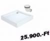 H2O H2O Zno 90x90 szgletes akryl zuhanytlca szifonnal