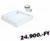 H2O H2O Zno 80x80 szgletes akryl zuhanytlca szifonnal